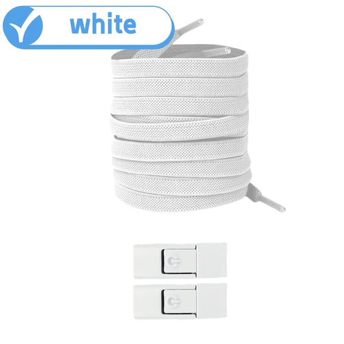 8MM 2023 No Tie Shoe Laces Press Lock Shoelaces Without Ties Elastic