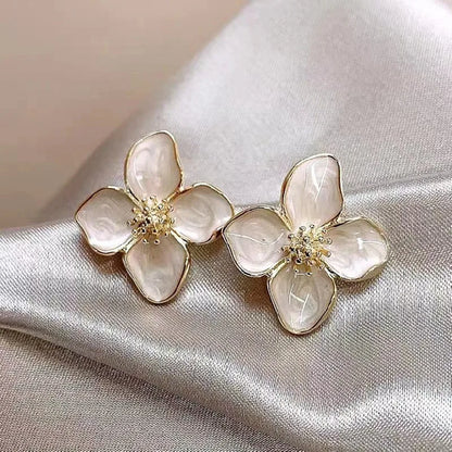 Pendientes de flores con nuevos temperamentos ZAKOL para mujeres y niñas, estilo coreano dulce. 