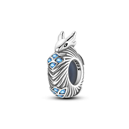 Dijes de cuentas espaciadoras de silicona de plata de ley 925 para joyería 