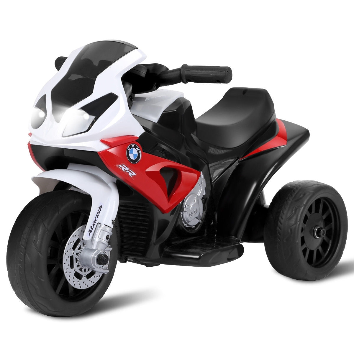 6V Kids 3 Wheels Riding BMW Licensed Electric Motorcycle-Red - Color: Red