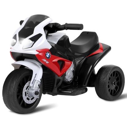 6V Kids 3 Wheels Riding BMW Licensed Electric Motorcycle-Red - Color: Red