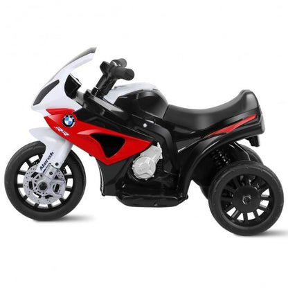 6V Kids 3 Wheels Riding BMW Licensed Electric Motorcycle-Red - Color: Red