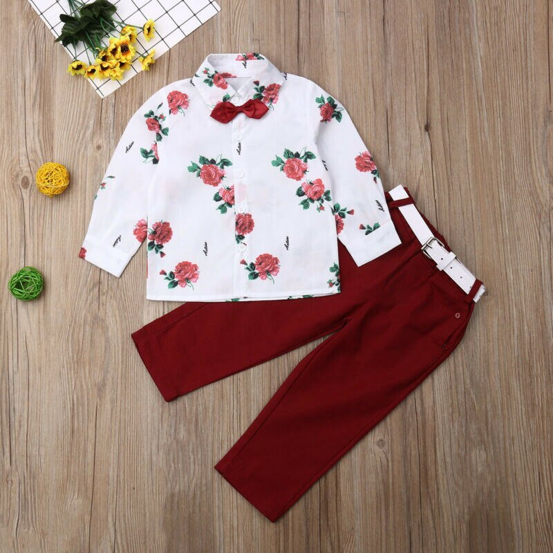 Toddler Kids Baby Boy 1 7Y Gentleman Clothes Sets