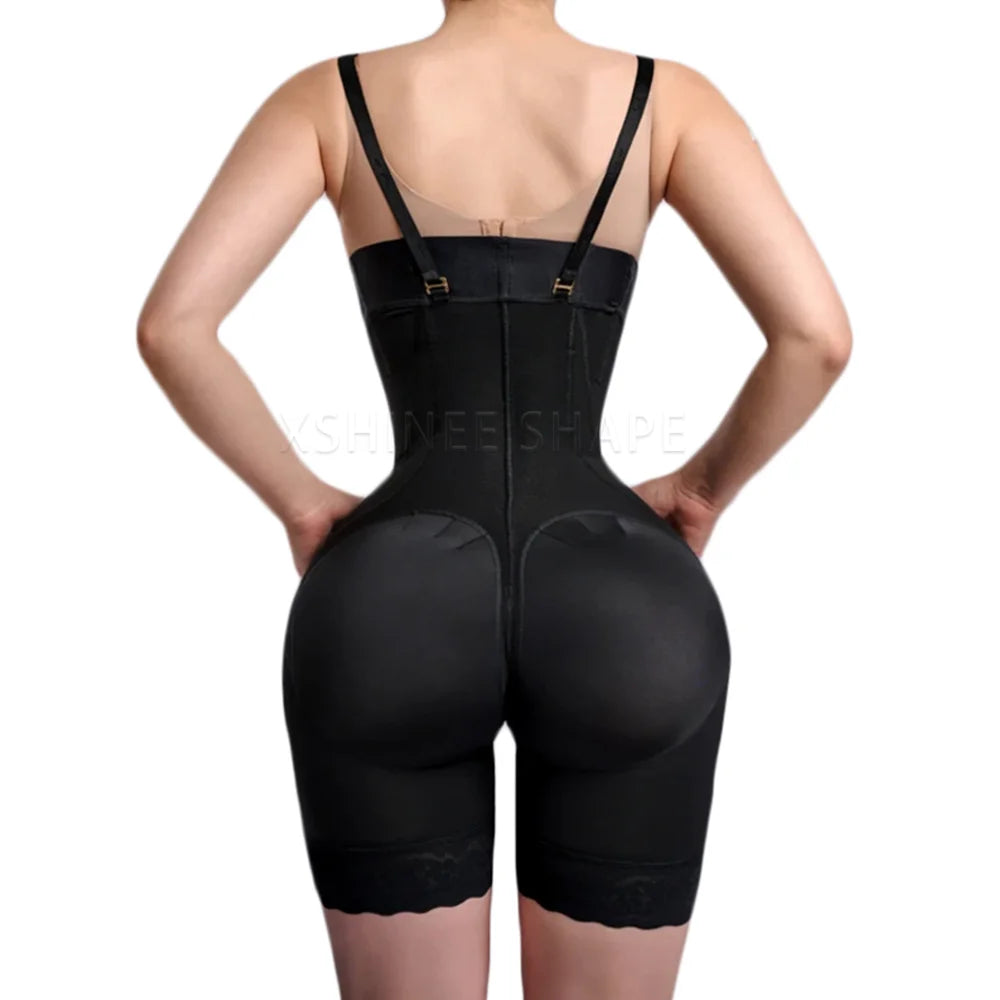 Fajas Colombianas Women'S Underwear High Compression Hourglass Girdle Waist Trainer Butt Lifter Post-Operative Shorts