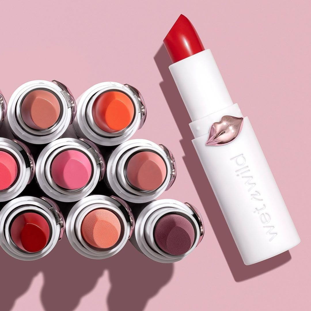 Mega Last High-Shine Lipstick Lip Color, Infused with Seed Oils for a Nourishing High-Shine, Buildable & Blendable Creamy Color, Cruelty-Free & Vegan - Rosé and Slay