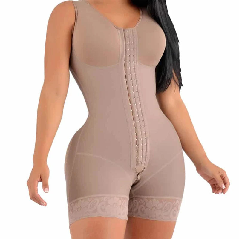 Fajas Colombianas Post Surgery Shapewear Compression Slimming Girdle Woman Flat Stomach Lace Shaper Shorts Bodyshaper