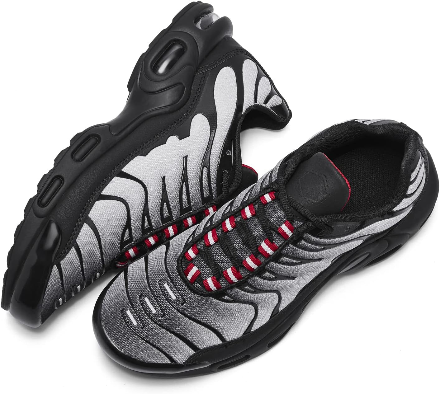 Men'S Running Shoes, Men'S Fashion Sneakers, Air Basketball Shoes for Men,Walking Shoes Women, Men'S Trail Running Shoes Athletics Fitness Sport Tennis Shoes Cross Trainers,Grey