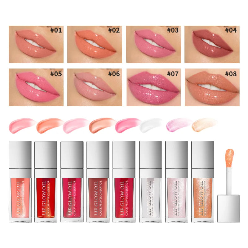 Sext Lip Oil 8Ml Cherry Pink Lips Plumper Gloss Hydrating Plumping Lips Coat Tinted Lip Plumper Serum Lips Glow Oil Makeup