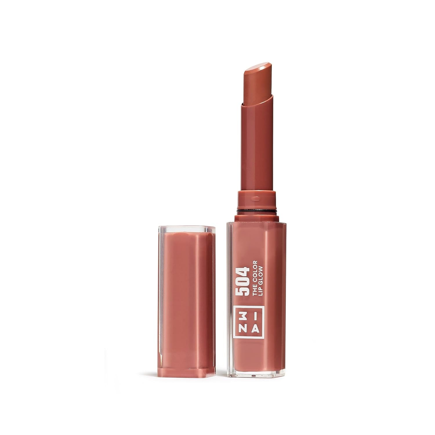 the Color Lip Glow - Highly Pigmented Lipstick for Women with Shea Butter - Lip Gloss and Lip Balm Effect - 504 Medium Nude Taupe - 0.05 Oz