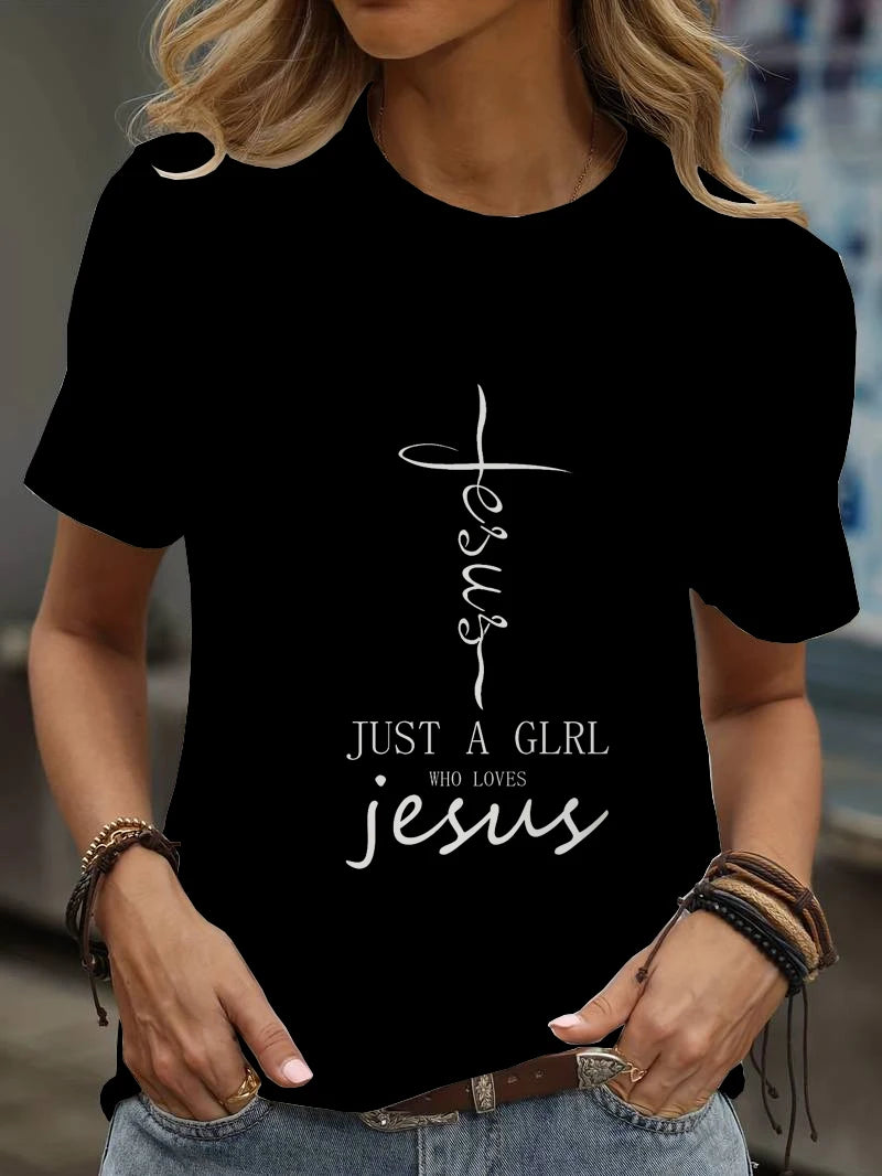 Print Tees Casual Street Tops Camisetas Woman Clothing Summer 2025 Short Sleeve Women'S T-Shirt Ropa De Mujer Ofertas Chic Cheap