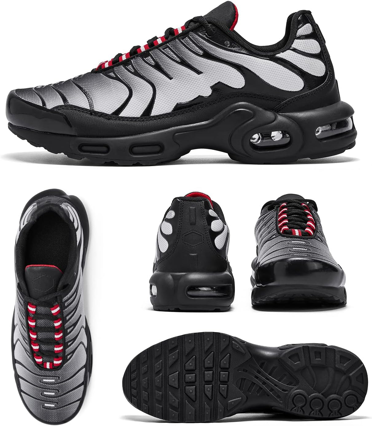 Men'S Running Shoes, Men'S Fashion Sneakers, Air Basketball Shoes for Men,Walking Shoes Women, Men'S Trail Running Shoes Athletics Fitness Sport Tennis Shoes Cross Trainers,Grey