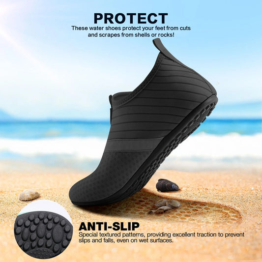 Water Shoes for Women Men Swim Shoes Aqua Socks Barefoot Non Slip Shoes for Beach Swim Pool