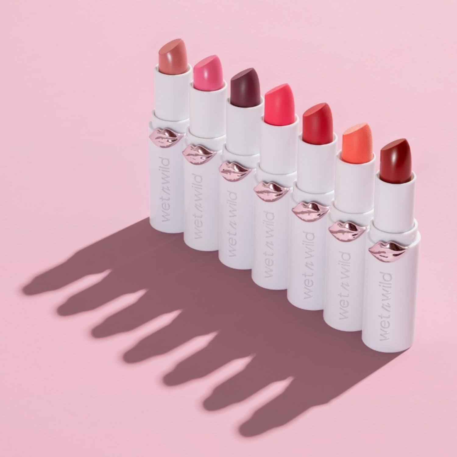 Mega Last High-Shine Lipstick Lip Color, Infused with Seed Oils for a Nourishing High-Shine, Buildable & Blendable Creamy Color, Cruelty-Free & Vegan - Rosé and Slay