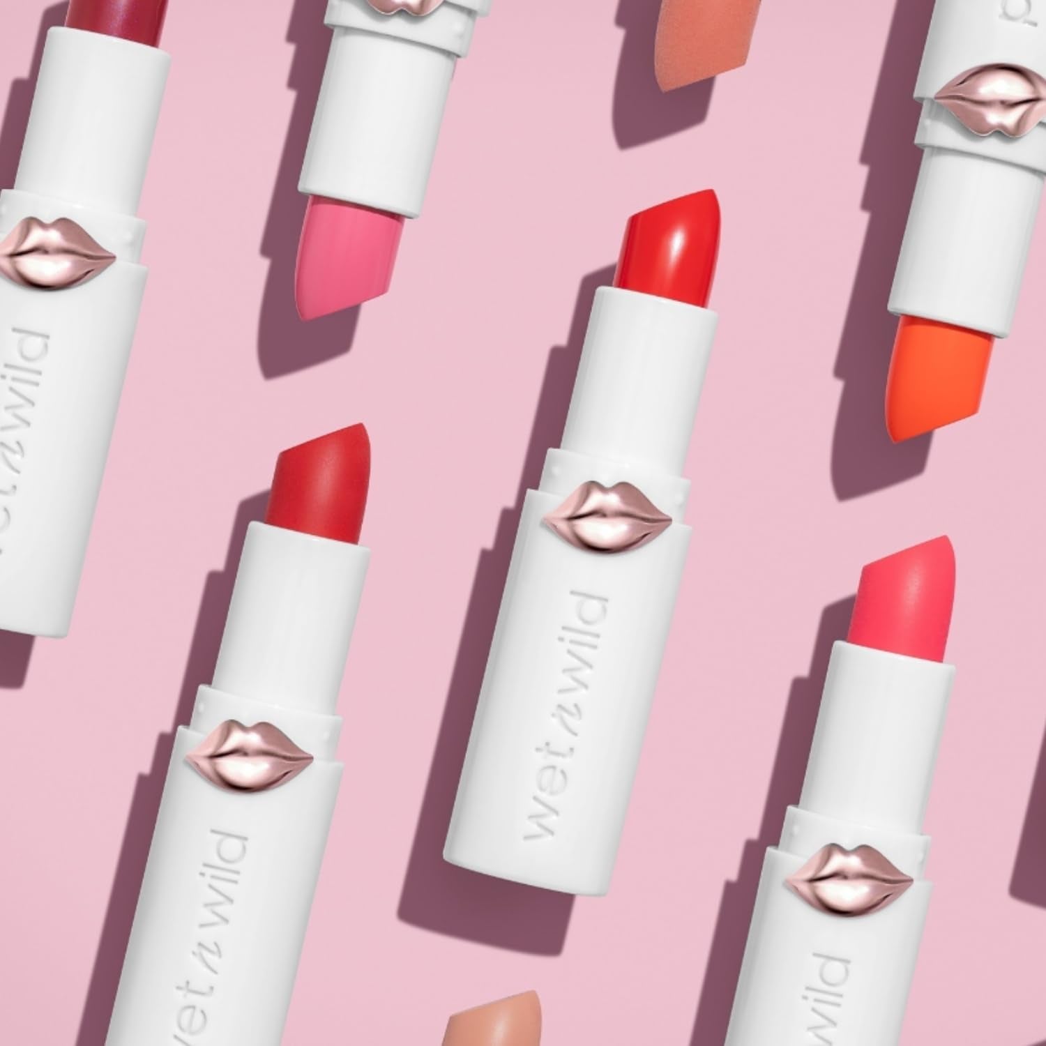 Mega Last High-Shine Lipstick Lip Color, Infused with Seed Oils for a Nourishing High-Shine, Buildable & Blendable Creamy Color, Cruelty-Free & Vegan - Rosé and Slay