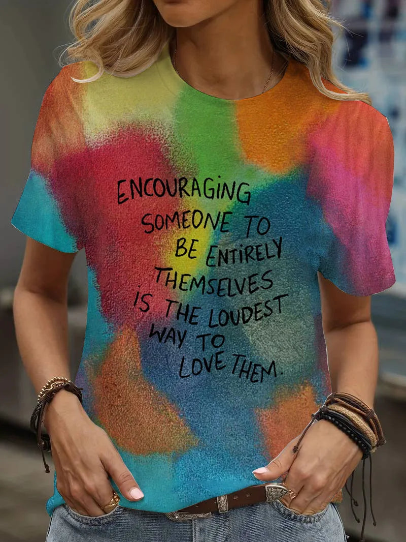 Print Tees Casual Street Tops Camisetas Woman Clothing Summer 2025 Short Sleeve Women'S T-Shirt Ropa De Mujer Ofertas Chic Cheap