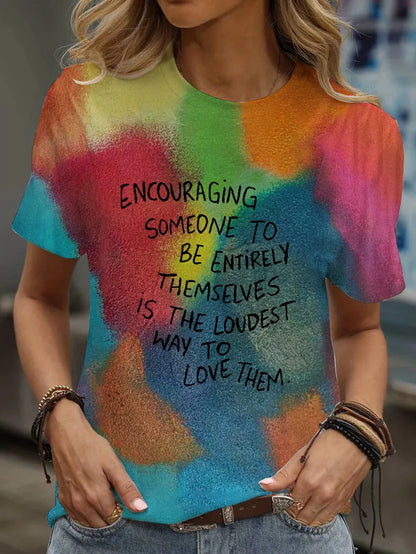 Print Tees Casual Street Tops Camisetas Woman Clothing Summer 2025 Short Sleeve Women'S T-Shirt Ropa De Mujer Ofertas Chic Cheap